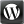 Black WordPress Icon 24x24 png